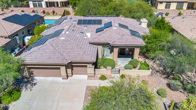 birds eye view of property