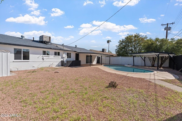 exterior space featuring a yard and a patio