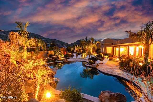 2731 W Desert Ranch Rd, Phoenix, AZ 85086 - view of pool featuring a patio and a mountain view