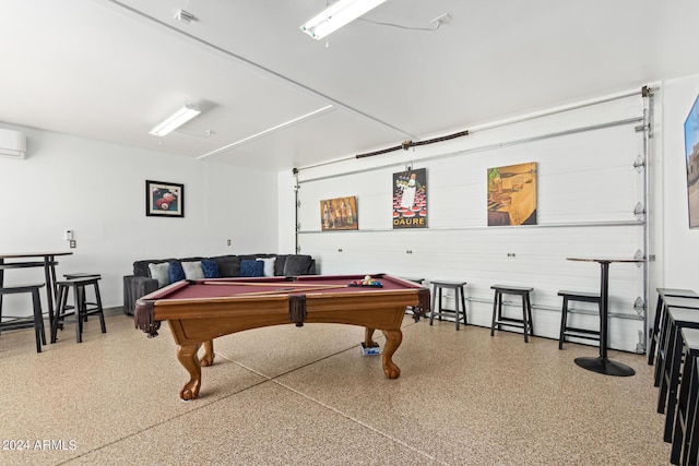 2731 W Desert Ranch Rd, Phoenix, AZ 85086 - playroom featuring billiards table, speckled floor, and an AC wall unit