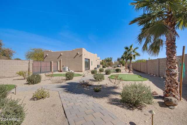 2731 W Desert Ranch Rd, Phoenix, AZ 85086 - fenced backyard with a putting green