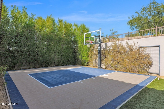 view of basketball court