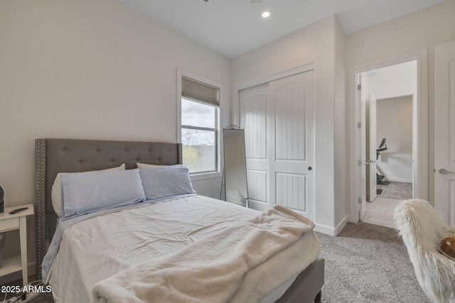 10886 N 137th St, Scottsdale, AZ 85259 - carpeted bedroom featuring recessed lighting, a closet, and baseboards