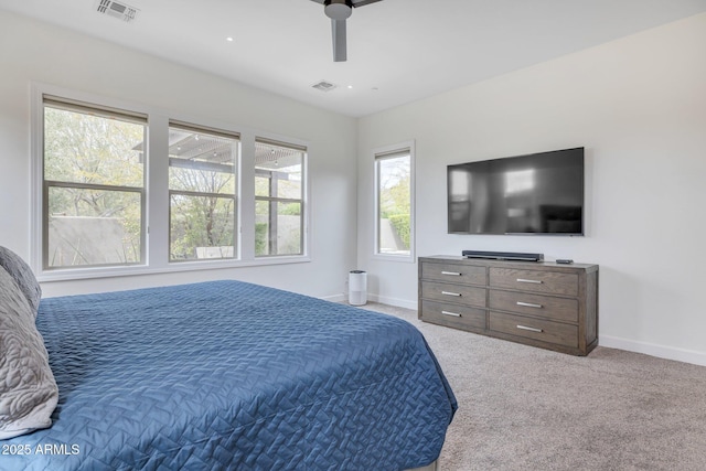 10886 N 137th St, Scottsdale, AZ 85259 - bedroom featuring visible vents, light colored carpet, and baseboards