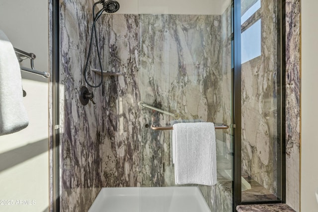 bathroom with walk in shower