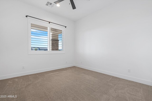 2083 W Lincoln Ct, San Tan Valley, AZ 85144 - unfurnished room with a ceiling fan, carpet, and baseboards