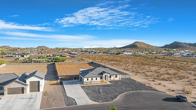 2083 W Lincoln Ct, San Tan Valley, AZ 85144 - aerial view of residential area with mountains