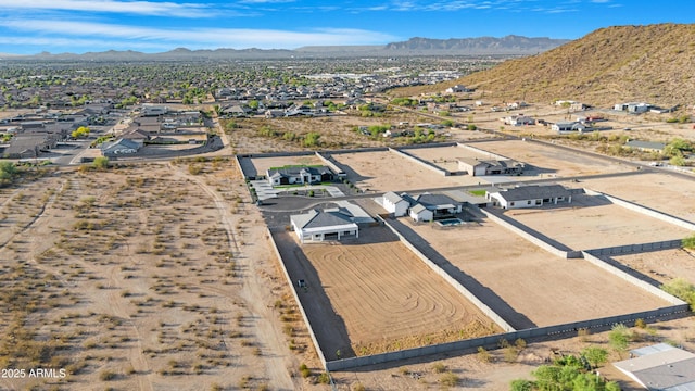 2083 W Lincoln Ct, San Tan Valley, AZ 85144 - aerial view of residential area with mountains