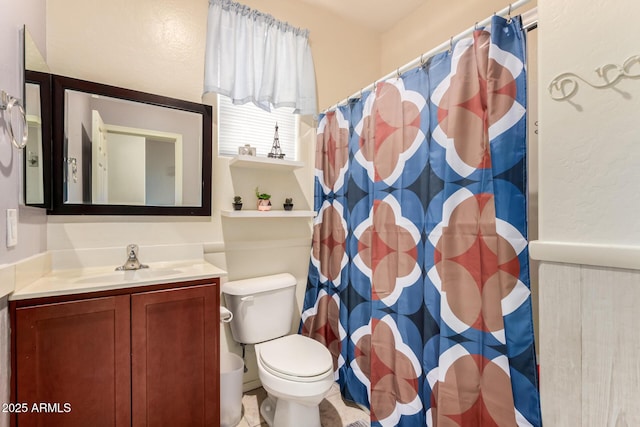 18669 W Vista Norte St, Goodyear, AZ 85338 - bathroom with vanity and a shower with curtain