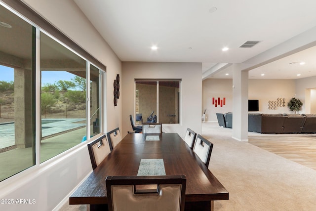 view of dining room