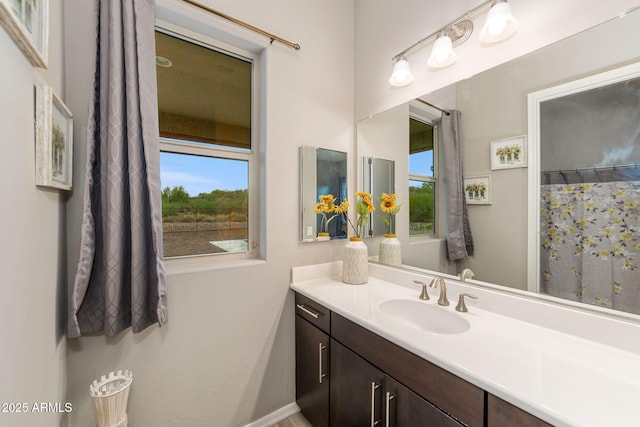 bathroom featuring vanity