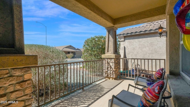 view of balcony