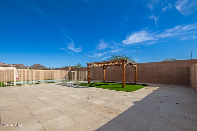 view of patio / terrace with a pergola