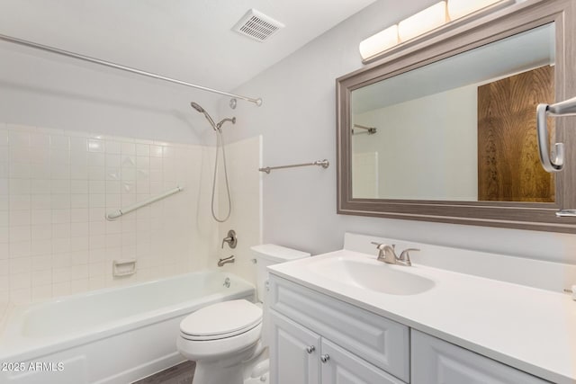 7402 E Carefree Dr Unit 319, Carefree, AZ 85377 - full bathroom featuring vanity, tiled shower / bath combo, and toilet