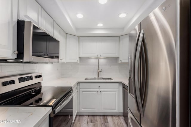 7402 E Carefree Dr Unit 319, Carefree, AZ 85377 - kitchen with appliances with stainless steel finishes, white cabinetry, and sink