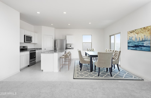 4248 E Kolin Ln, San Tan Valley, AZ 85143 - dining area featuring recessed lighting and baseboards