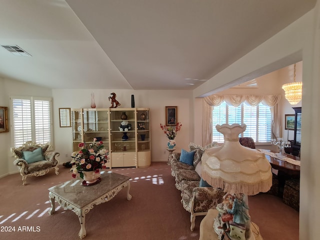 bedroom with carpet and multiple windows