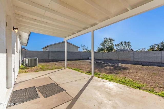 view of patio / terrace with cooling unit