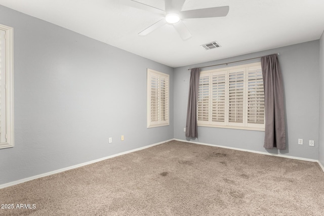 870 E Megan St, Gilbert, AZ 85295 - carpeted empty room with a ceiling fan and baseboards