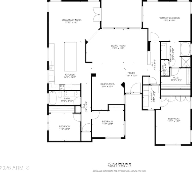 870 E Megan St, Gilbert, AZ 85295 - floor plan / room layout