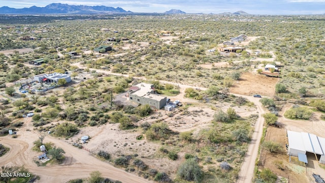 aerial view featuring a mountain view