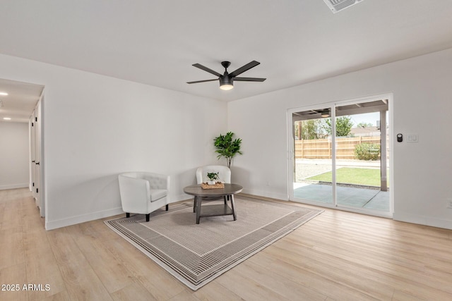 802 E Navajo Ave, Apache Junction, AZ 85119 - unfurnished room with light wood-style floors and a ceiling fan