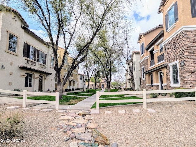 view of property's community with a residential view