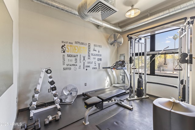 view of exercise room