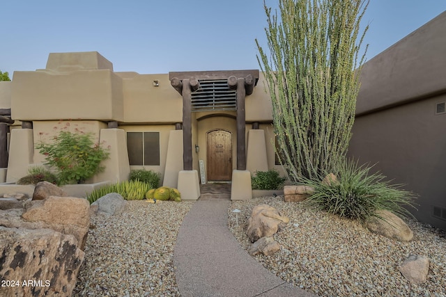 view of southwest-style home