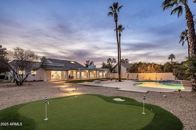 exterior space with a patio