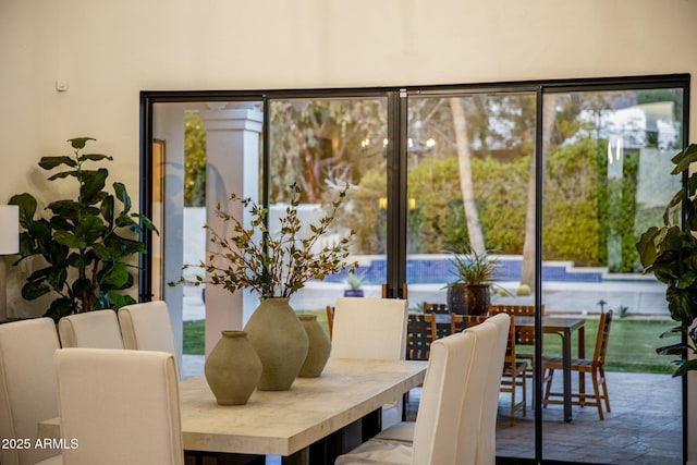 view of dining room