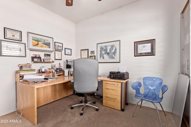 5314 W Bowker St, Laveen, AZ 85339 - carpeted home office with ceiling fan