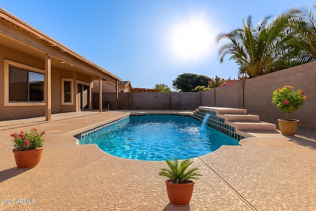 5314 W Bowker St, Laveen, AZ 85339 - view of pool with a patio and a fenced backyard