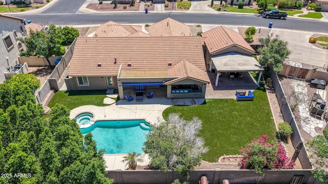 birds eye view of property