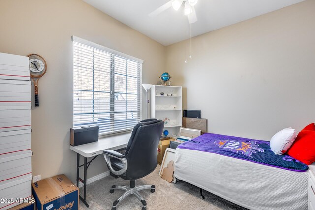 4630 E Navigator Ln, Phoenix, AZ 85050 - carpeted bedroom featuring ceiling fan and baseboards