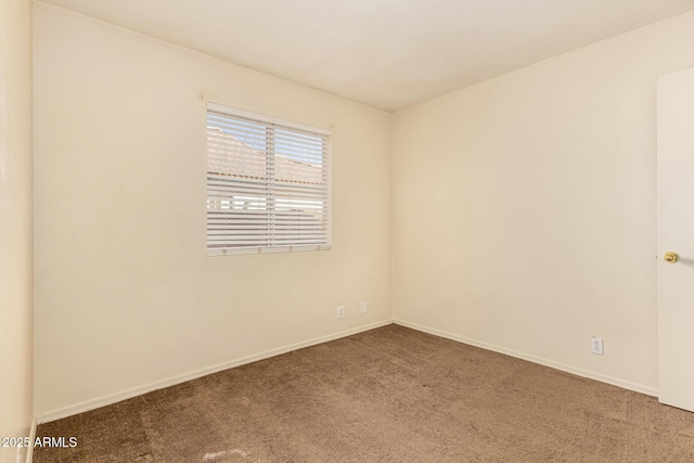 view of carpeted empty room