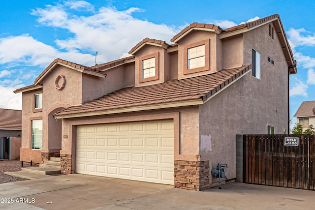 front facade featuring a garage