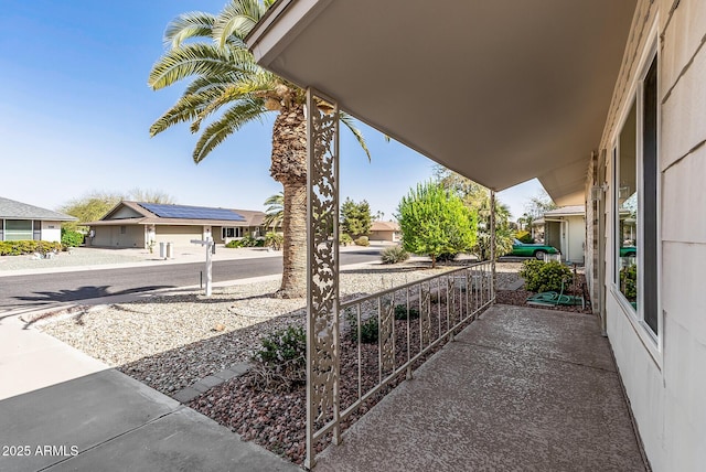 view of patio / terrace with a residential view