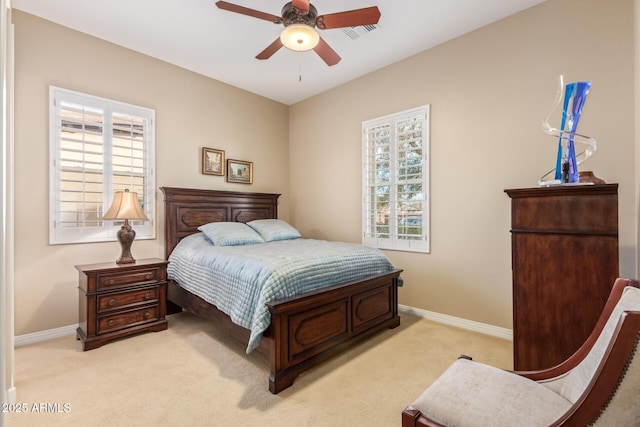 30056 N 129th Ave, Peoria, AZ 85383 - bedroom with light carpet and ceiling fan