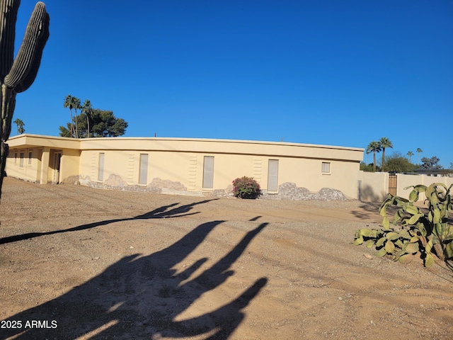 view of rear view of property