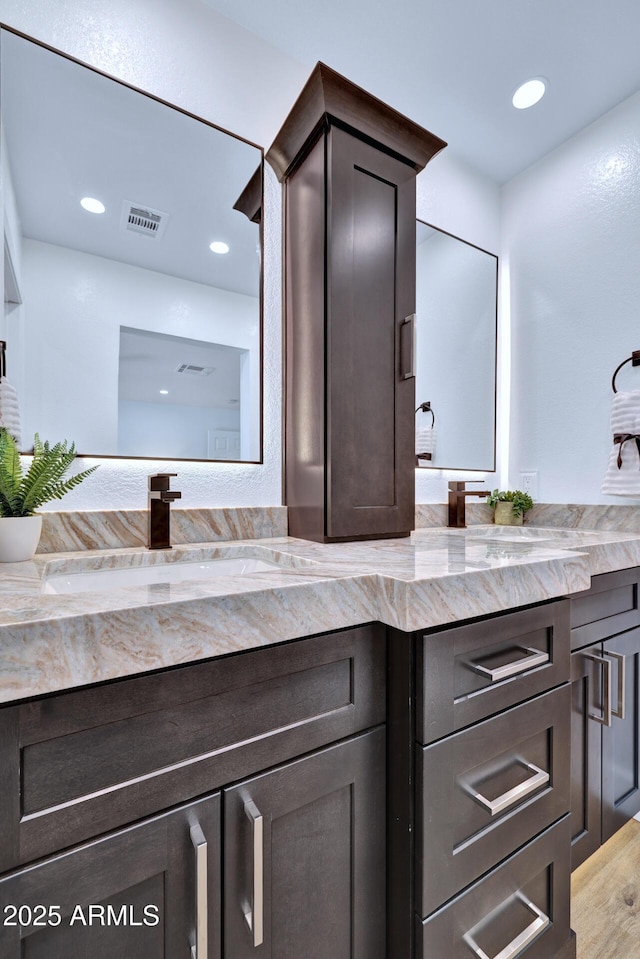 bathroom featuring vanity