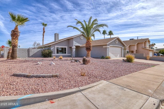 ranch-style house with a garage