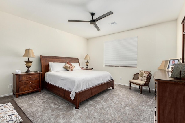11312 E Newcastle Ave, Mesa, AZ 85209 - carpeted bedroom with baseboards and a ceiling fan