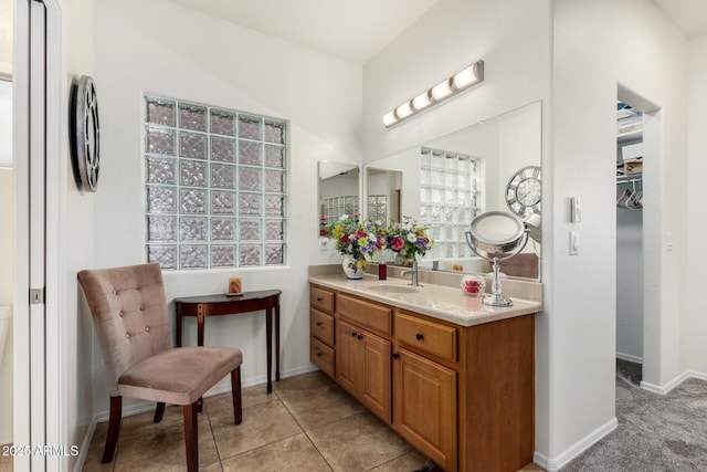 11312 E Newcastle Ave, Mesa, AZ 85209 - bathroom with vanity and tile patterned floors