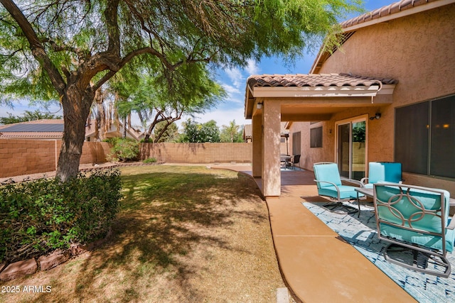 300 W Cardinal Way, Chandler, AZ 85286 - fenced backyard featuring a patio area