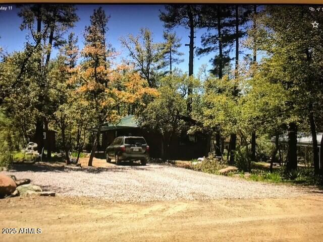 view of yard with driveway