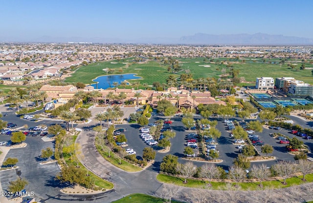 aerial view featuring a mountain view