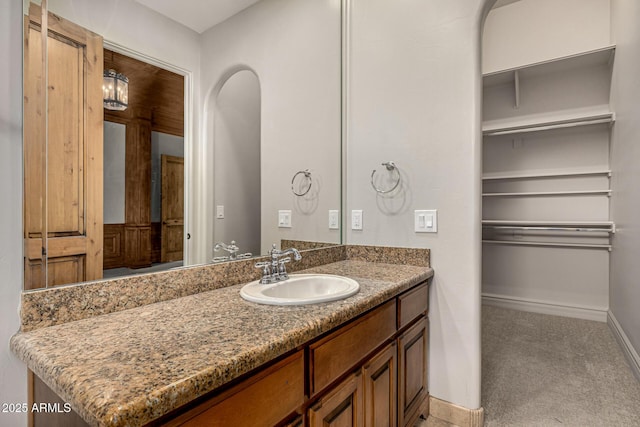 bathroom featuring vanity