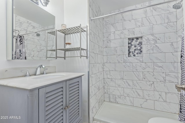 14203 N 19th Ave Unit 2036, Phoenix, AZ 85023 - bathroom with a shower stall, vanity, and toilet