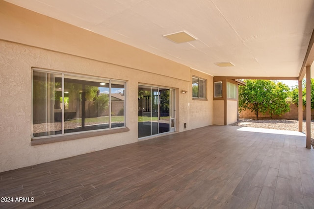 view of patio with fence